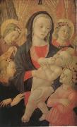 Master of The Castello Nativity The Virgin and Child Surrounded by Four Angels (mk05) France oil painting artist